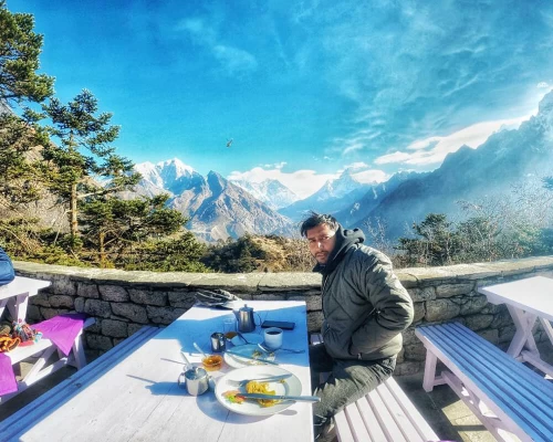 Breakfast At Everest View Hotel