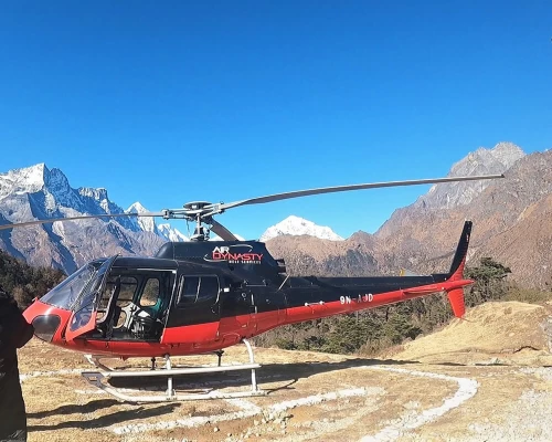 Helicopter At Hotel Everest View 