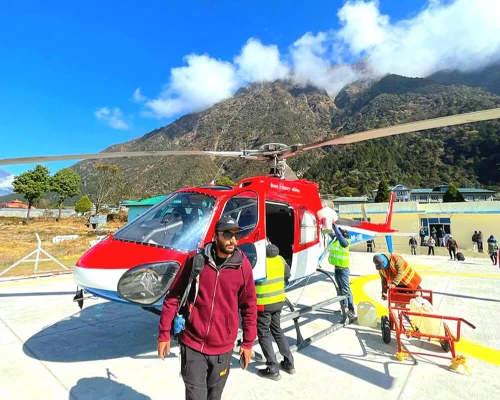 Lukla Airport Helicopter Flight