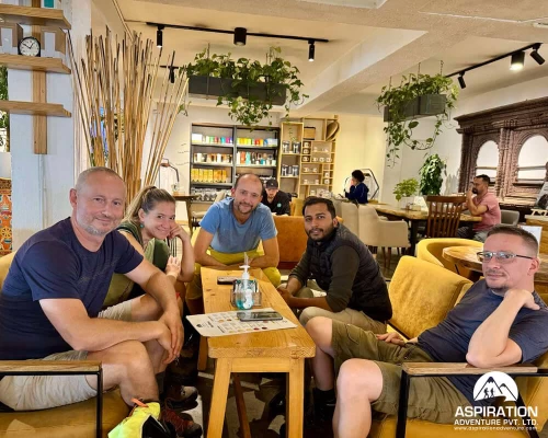 Meeting Before Lukla Flight