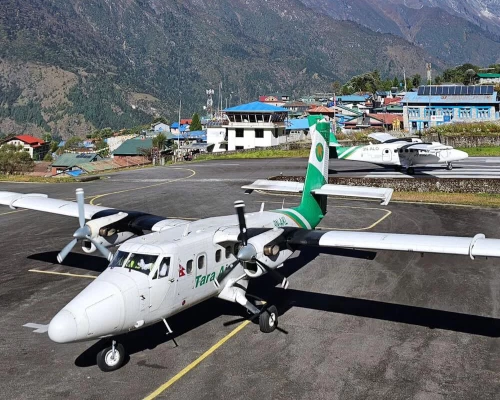 Tara Air Landing At Lukla Airport